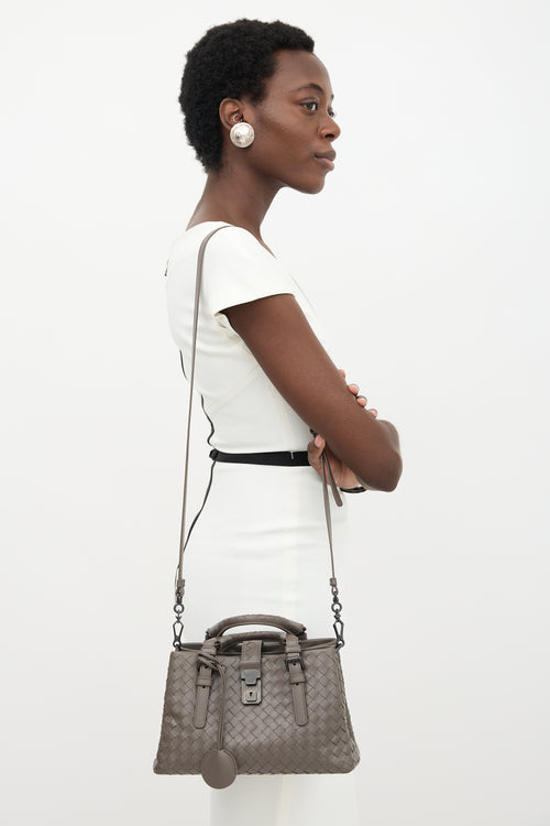 Bottega Veneta Intrecciato Leather Mini Roma Bag