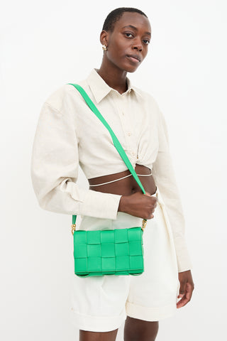 Bottega Veneta Intreccio Leather Medium Cassette Bag