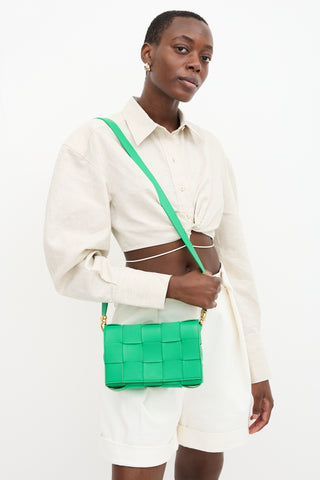 Bottega Veneta Intreccio Leather Medium Cassette Bag