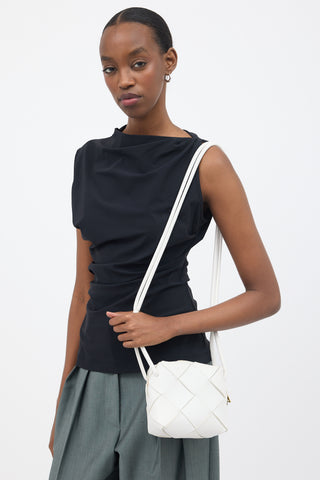 Bottega Veneta Intreccio Leather Mini Cassette Camera Bag