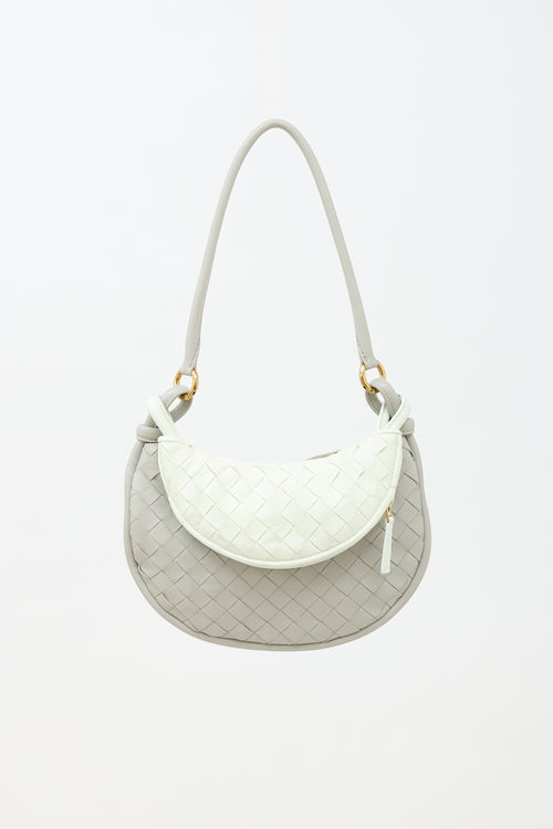 Bottega Veneta Leather Intrecciato Small Gemelli Bag
