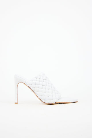 Bottega Veneta Padded Leather Intrecciato Mule