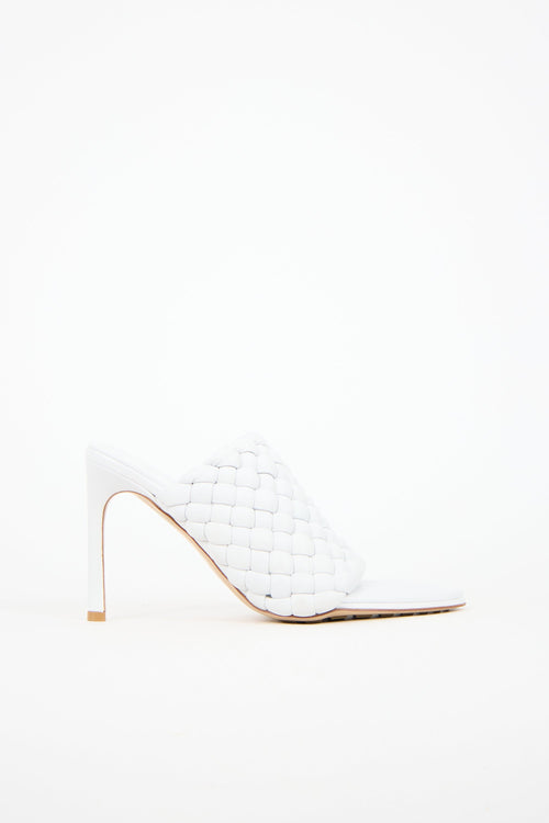 Bottega Veneta Padded Leather Intrecciato Mule