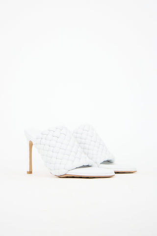 Bottega Veneta Padded Leather Intrecciato Mule