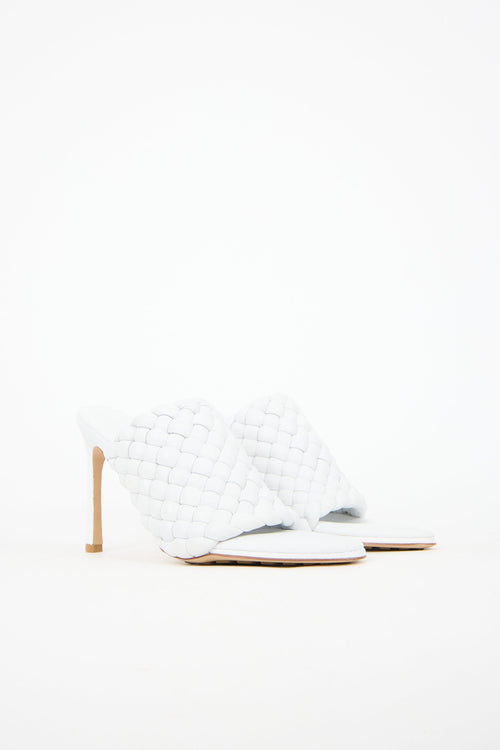 Bottega Veneta Padded Leather Intrecciato Mule