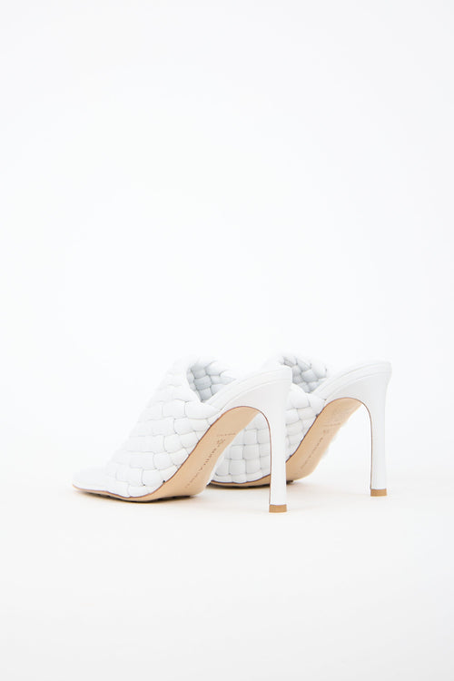 Bottega Veneta Padded Leather Intrecciato Mule