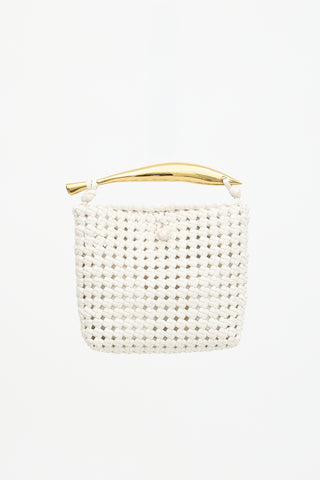 Bottega Veneta Leather Crochet Sardine Bag
