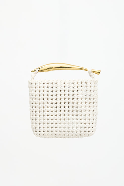 Bottega Veneta Leather Crochet Sardine Bag