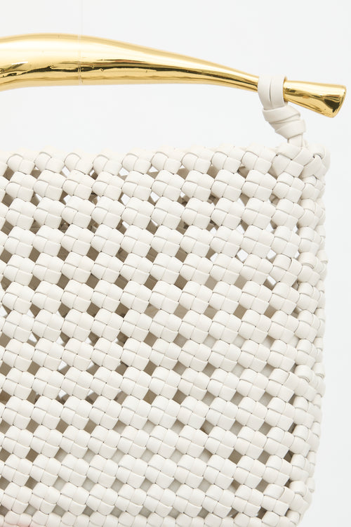 Bottega Veneta Leather Crochet Sardine Bag