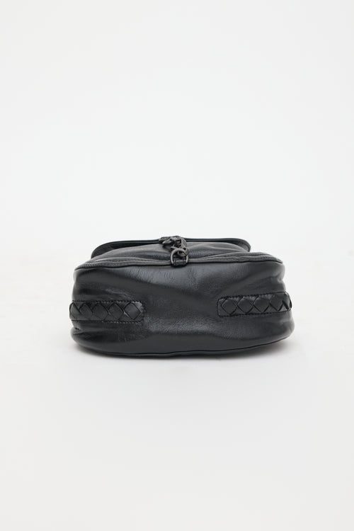 Bottega Veneta Leather Flap Shoulder Bag