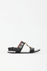 Bottega Veneta Leather Grommet Sandal