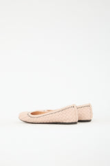 Bottega Veneta Leather Intrecciato Flat