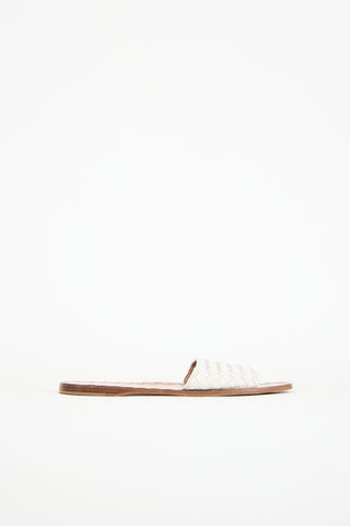 Bottega Veneta Leather Intrecciato Sandal