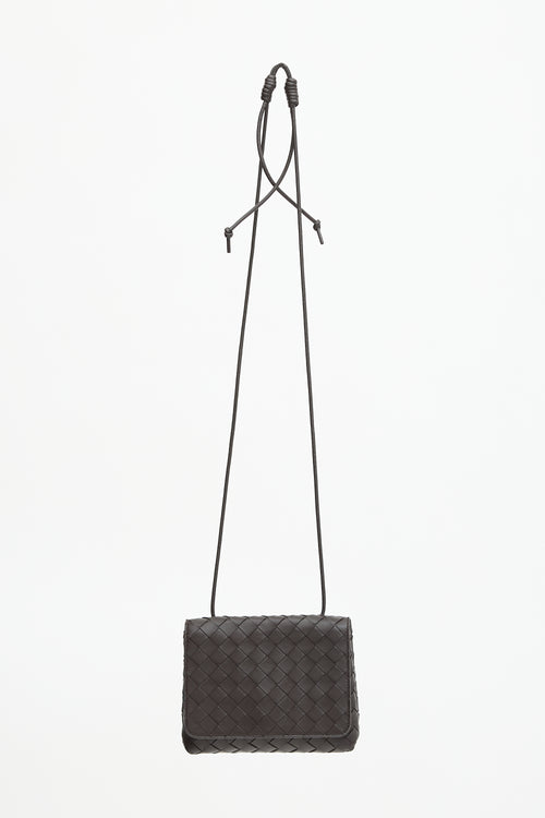 Bottega Veneta Leather Intrecciato Crossbody Bag
