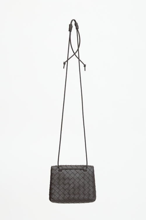 Bottega Veneta Leather Intrecciato Crossbody Bag