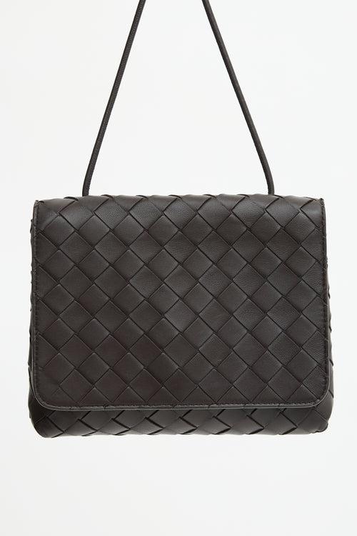 Bottega Veneta Leather Intrecciato Crossbody Bag