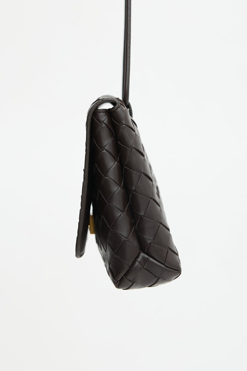 Bottega Veneta Leather Intrecciato Crossbody Bag