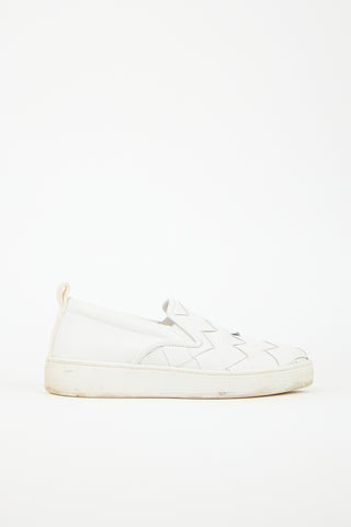 Bottega Veneta Leather Intrecciato Dodger Sneaker