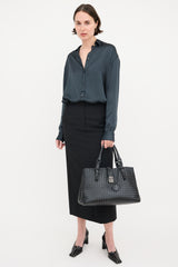 Bottega Veneta Leather Intrecciato Medium Roma Bag