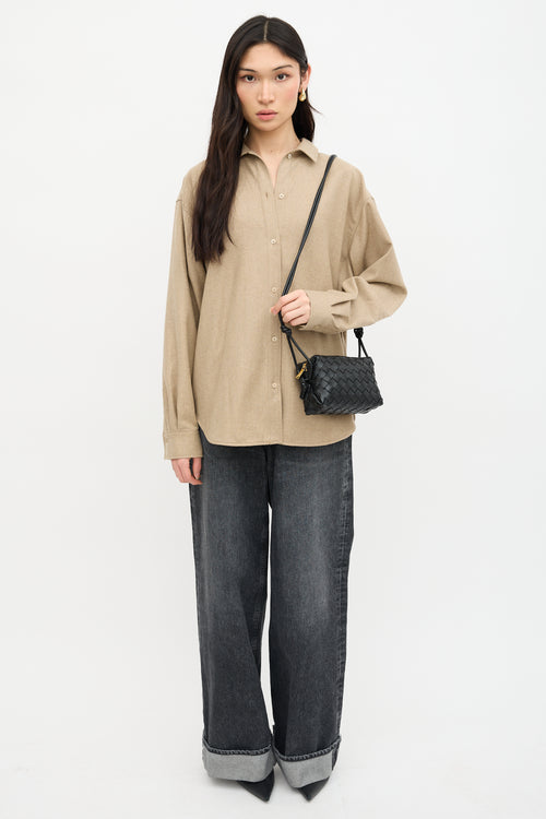 Bottega Veneta Leather Intrecciato Mini Camera Loop Bag