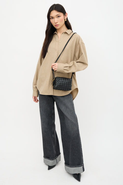 Bottega Veneta Leather Intrecciato Mini Camera Loop Bag