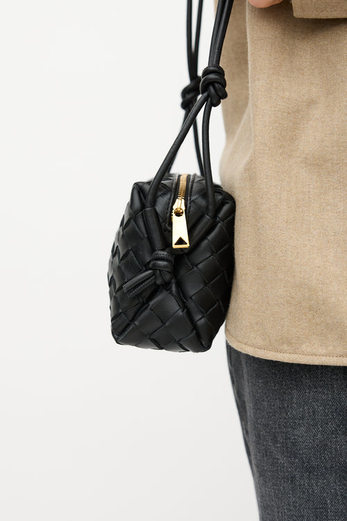 Bottega Veneta Leather Intrecciato Mini Camera Loop Bag