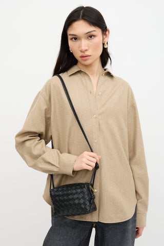 Bottega Veneta Leather Intrecciato Mini Camera Loop Bag