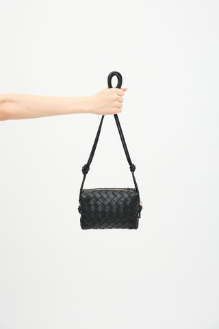 Bottega Veneta Leather Intrecciato Mini Camera Loop Bag
