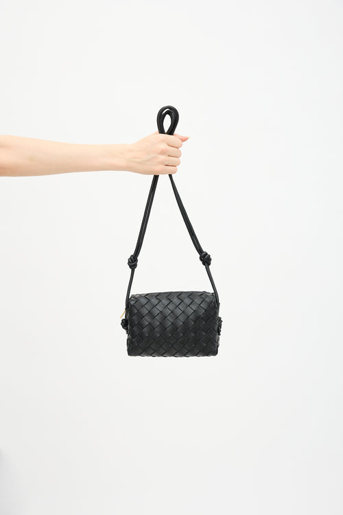 Bottega Veneta Leather Intrecciato Mini Camera Loop Bag