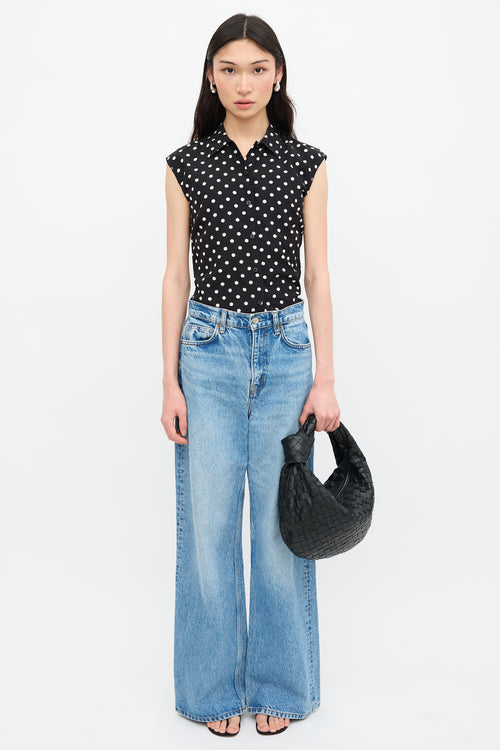 Bottega Veneta Leather Intrecciato Teen Jodie Handbag