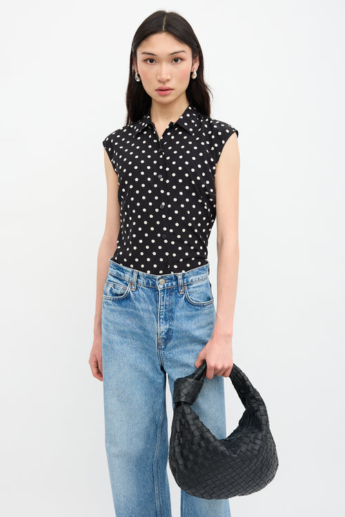 Bottega Veneta Leather Intrecciato Teen Jodie Handbag