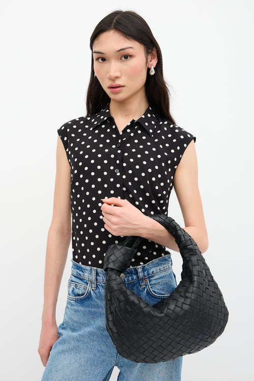 Bottega Veneta Leather Intrecciato Teen Jodie Handbag