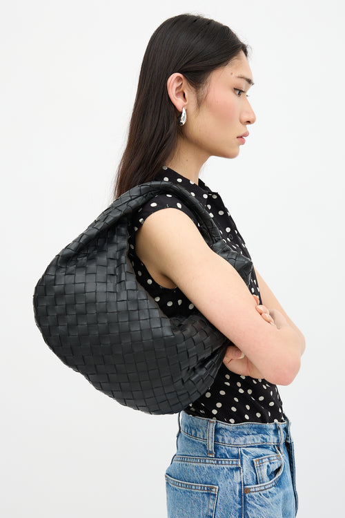 Bottega Veneta Leather Intrecciato Teen Jodie Handbag