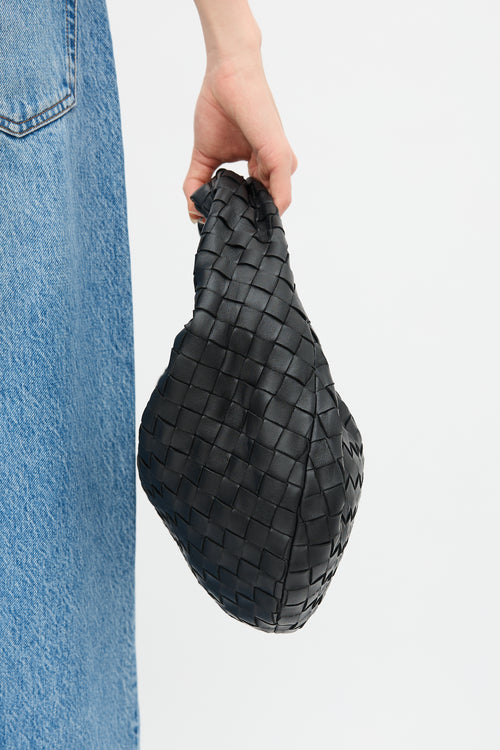 Bottega Veneta Leather Intrecciato Teen Jodie Handbag