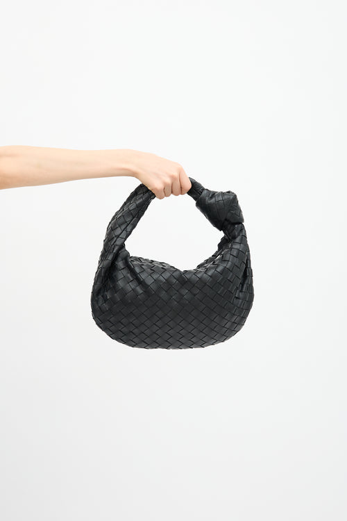 Bottega Veneta Leather Intrecciato Teen Jodie Handbag