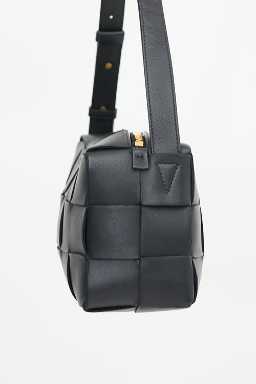 Bottega Veneta Leather Intreccio Small Cassette Bag