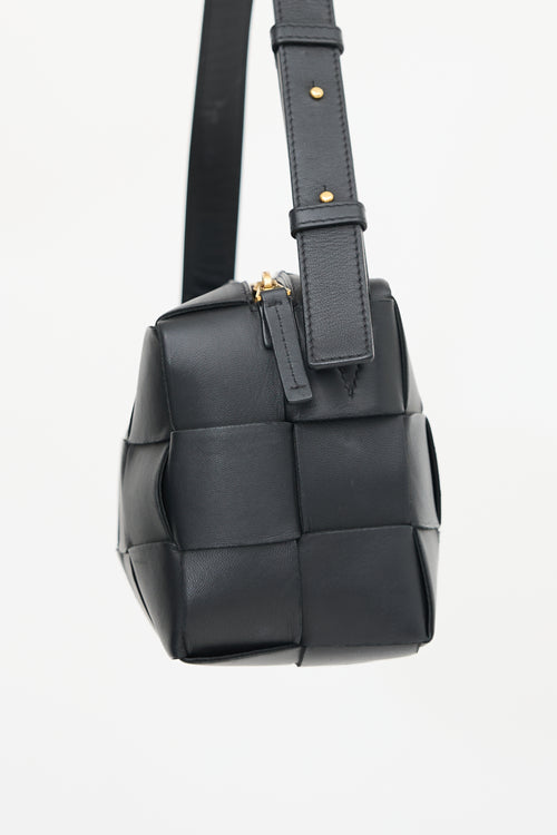 Bottega Veneta Leather Intreccio Small Cassette Bag