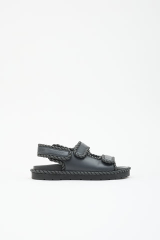 Bottega Veneta Leather Jack Sandal