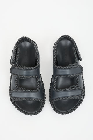 Bottega Veneta Leather Jack Sandal