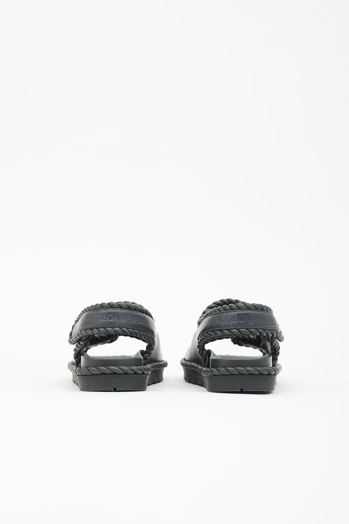 Bottega Veneta Leather Jack Sandal