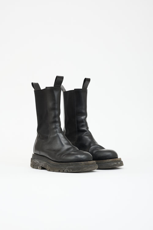 Bottega Veneta Leather Lug Chelsea Boot