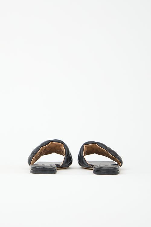 Bottega Veneta Leather Padded Flat Sandal