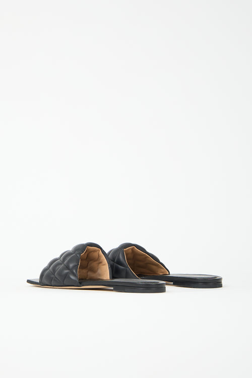 Bottega Veneta Leather Padded Flat Sandal