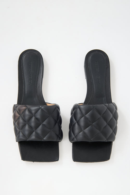 Bottega Veneta Leather Padded Flat Sandal