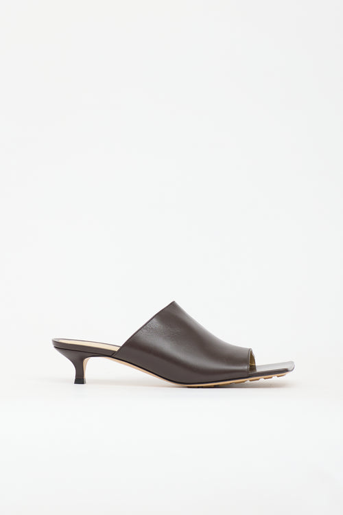 Bottega Veneta Leather Stretch Mule