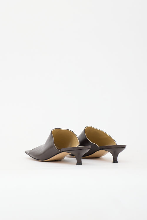 Bottega Veneta Leather Stretch Mule