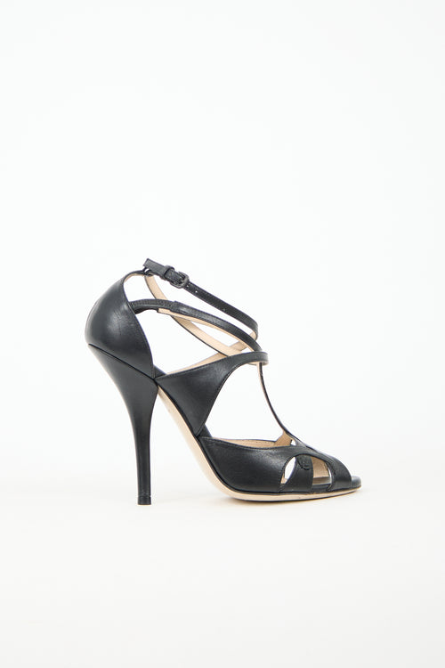 Bottega Veneta Leather T-Strap Heel