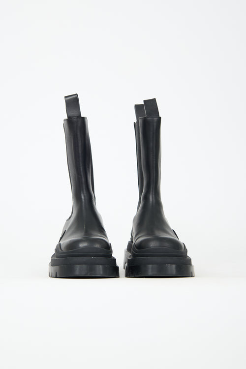 Bottega Veneta Leather Tire Chelsea Boot