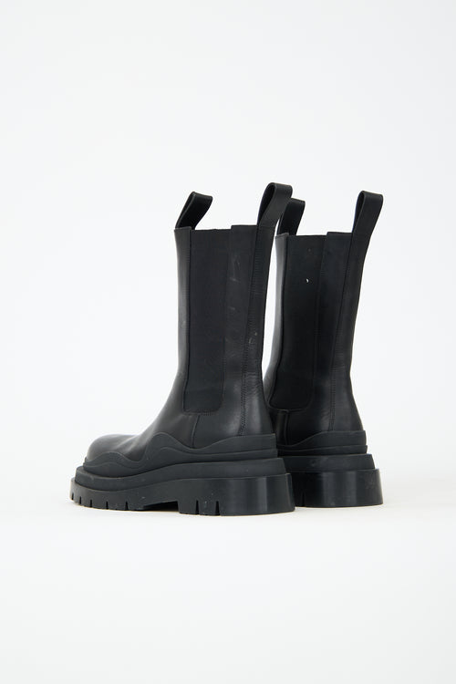 Bottega Veneta Leather Tire Chelsea Boot