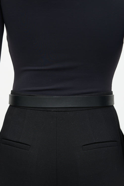 Bottega Veneta Leather Triangle Buckle Belt